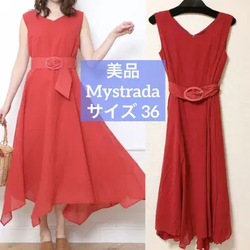 새상품급 Mystrada 랜덤 헴 원피스 롱 원피스 마이 스트라다