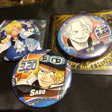 ONEPIECE 원피스 벌스데이 캔뱃지 사보 3종 세트