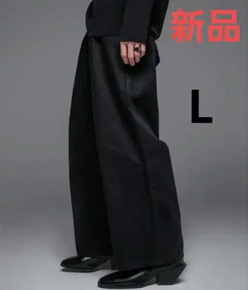 ADRER 빈티지 와이드 테이퍼드 데님 청바지 다크 블랙 L