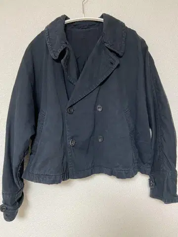 nest Robe 코튼 린넨 숏 트렌치 자켓 블랙