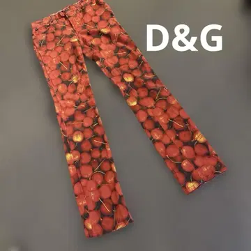 D&G 체리 스트레치 팬츠