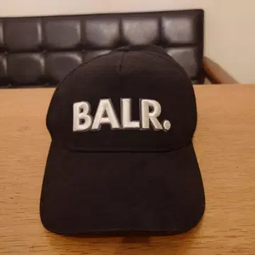 BALR. 보러 입체 자수 빅 로고 캡 블랙 블랙