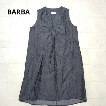 BARBA 바르바 린넨 슬리브리스 원피스