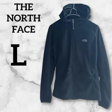 THE NORTH FACE [L] 플리스 자켓 블랙 검정 후드 부착 보아