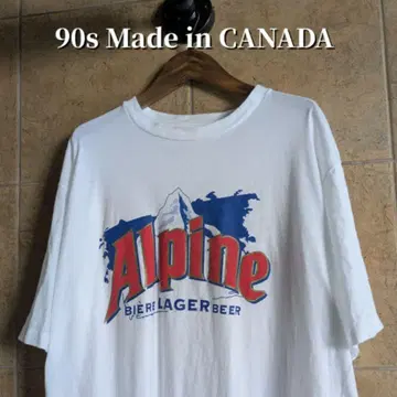 90년대 캐나다제 Alpine BIERE 맥주 티셔츠
