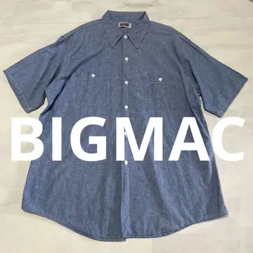 분위기 만점 80년대 USA제 BIGMAC 샴브레이 셔츠 워크