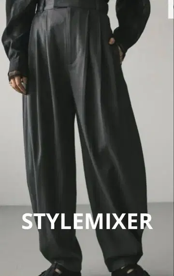 STYLEMIXER / 와이드 턱 형태 팬츠 S