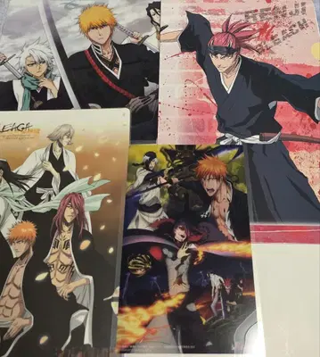 BLEACH 쿠로사키 이치고 후목 시로 클리어 파일 책받침 비주얼 시트