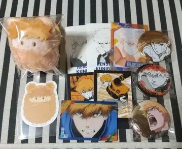 블루 록 구니카미 쿠루미타피누이 흑백 카드 AGF 캔뱃지 블루 록 전