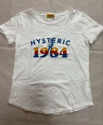 HYSTERIC 1984 화이트 티셔츠