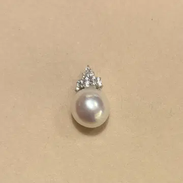 펄 펜던트 탑 목걸이 진주 A6 꽃진주급 10mm