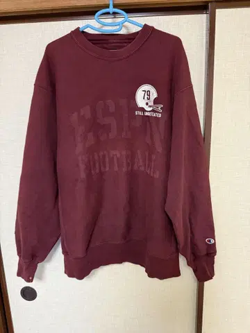챔피온 ESPN FOOTBALL 맨투맨 L 버건디 00s