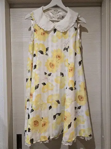 mille fille closet 꽃무늬 슬리브리스 원피스