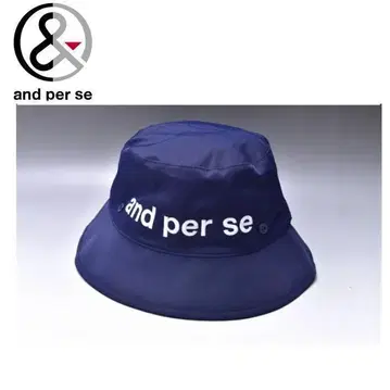 새상품 and per se 앤퍼시 버킷 햇 네이비