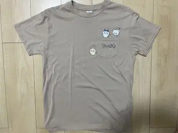 치이카와 시마무라 티셔츠 베이지