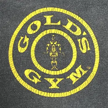 00s GOLDS GYM 티셔츠 페이드 굿 레귤러 한계를 뛰어넘기