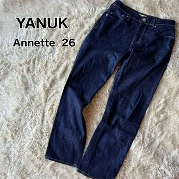 새상품급 YANUK Annette OWI 스트레이트 26 인디고 아네트