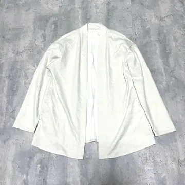 INDIVI 가디건 노카라 프론트 오픈 깔끔한 베이직