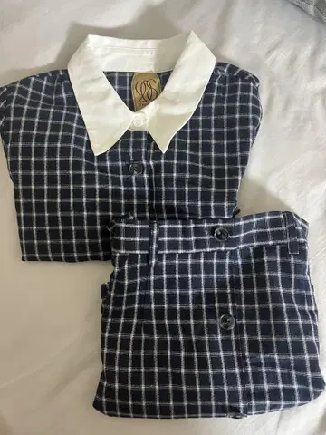 Tnewties 체크 무늬 셋업 S