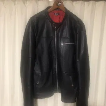 RUBIK 블랙 가죽 자켓 3XL