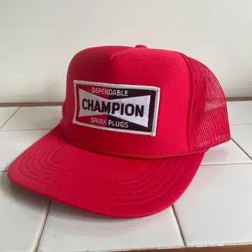 CHAMPION PLUGS 메쉬 캡 챔피언 플러그 레드