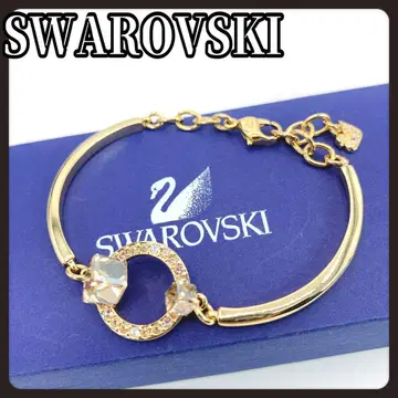 SWAROVSKI 스와로브스키 골드 팔찌 서클