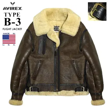 23.7만 미국산 AVIREX B-3 무스탕 플라이트 자켓 36 양