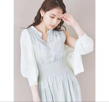 dazzlin 크로셰 숏 니트 가디건