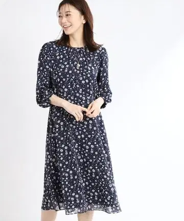 새상품 리플렉트 세탁 가능 플라워 프린트 원피스 XL