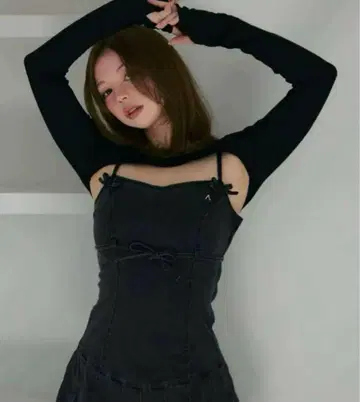 andmary bonnie denim mini dress 앤드 마리