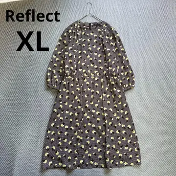 새상품 리플렉트 세탁 가능 플라워 프린트 원피스 XL