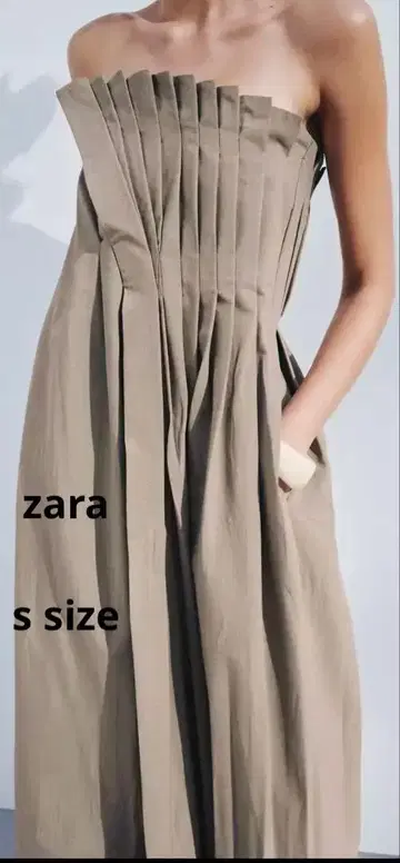 자라 주름 가공 원피스 zw 컬렉션