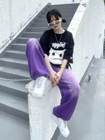 XU/엑스유 bleach sweat pants/블리치 스웨트 팬츠