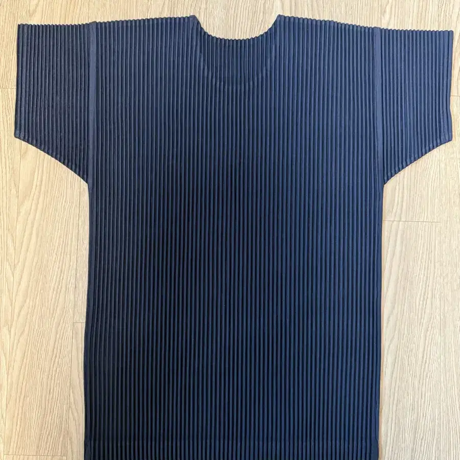 ISSEY MIYAKE ネイビー 半袖シャツ 幾何学模様 希少 80s 90s issey miyake Archive イッセイミヤケ ストライプ