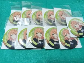 보라색 구름 여름 글리터 캔뱃지 75mm 11개