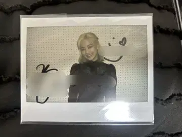 twice 지효 친필 사인 폴라로이드