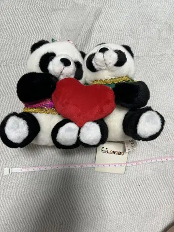 팬더 페어 봉제 인형
