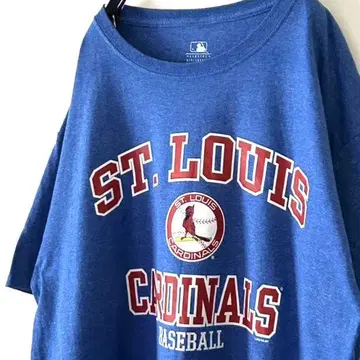 제누인 MLB 세인트루이스 카디널스 티셔츠 L 블루 파랑 구제 의류