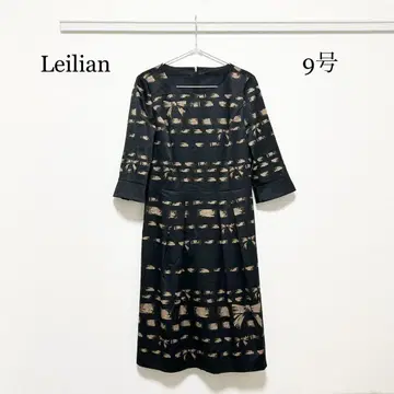 0079 Leilian 레리안 종아리 기장 원피스 9호 올 패턴