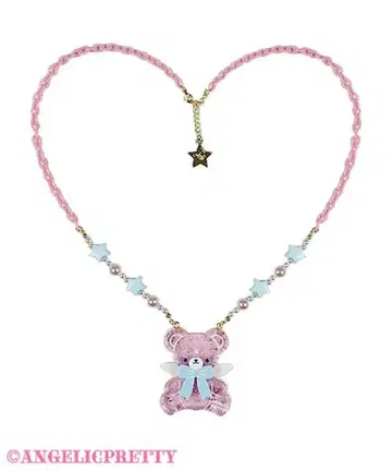 Milky 베어 목걸이 Angelic Pretty