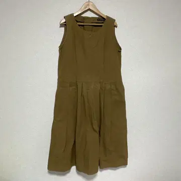 티글루브로칸테 슬리브리스 원피스 코튼 뒷면 버튼