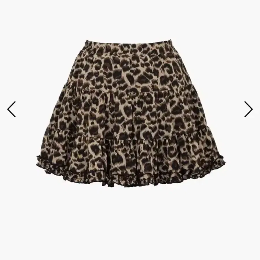 ★EXPIRED GIRL★ leopard frill mini skirt EGSK4D001LE0 LEOPARD FRILL MINI SKIRT- Expired Girl