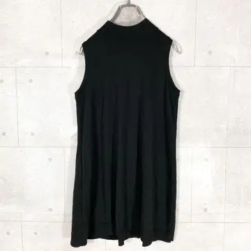 바니스뉴욕 (M) 슬리브리스 니트 원피스 블랙 일본제