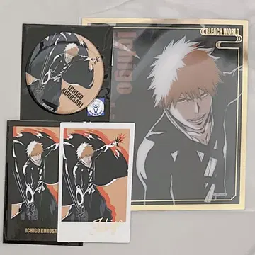 BLEACH world 클리어 색지 캔뱃지 사진풍 시트 쿠로사키 이치고