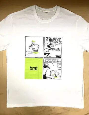 미착용 Charli XCX 'brat' 티셔츠 면 100%