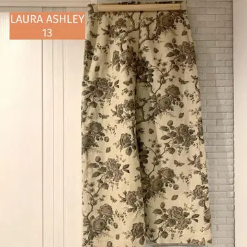 LAURA ASHLEY 롱 스커트 마 혼방 클래식 앞 버튼 13