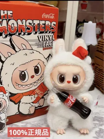 labubu THE MONSTERS 코카콜라 시리즈 봉제 인형 1개