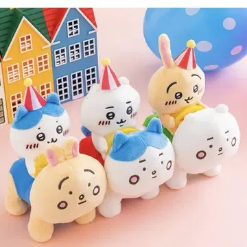 신상품 치이카와 랜드 피포포 봉제 인형 3종 세트 치이카와 토끼 하치와레