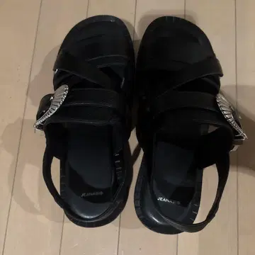 JEANASIS 블랙 스포츠 샌들 L 사이즈