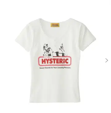 hysteric glamour SWEET SOUNDS 치비 티셔츠 반팔